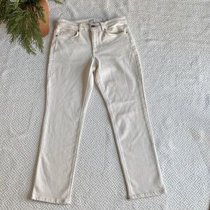 J. Jill Cream High Rise Straight Leg Women's Jeans Sz 6p
